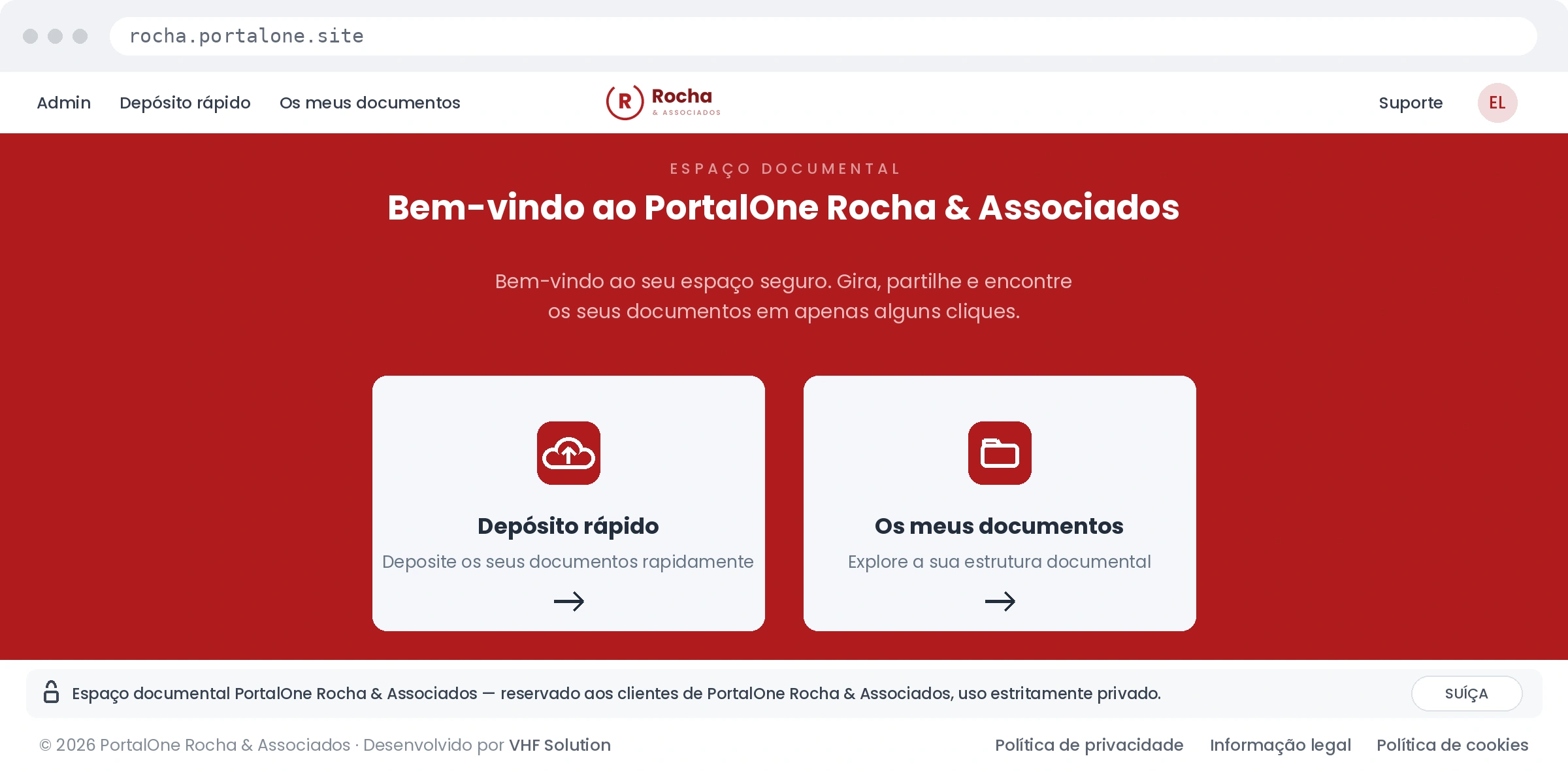 Portal marca branca — Gestão Atlântica